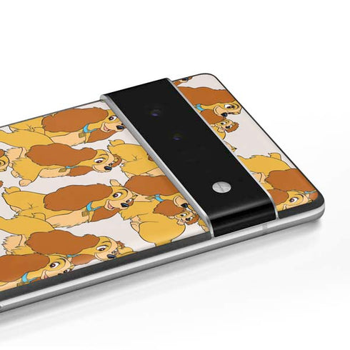 Disney Lady & The Tramp Lady Pattern Google Pixel 6 Skin